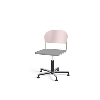 Matte FSC tuoli kaasujousella, liukutassut, aluristikko, iso istuin, hopea runko