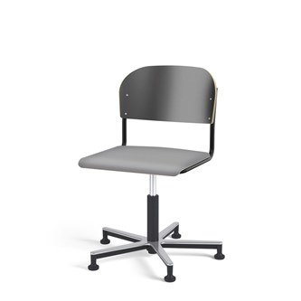 Matte FSC BX tuoli kaasujousella, liukutassut, aluristikko, iso istuin, musta runko