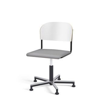 Matte FSC BX tuoli kaasujousella, liukutassut, aluristikko, iso istuin, musta runko