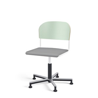 Matte FSC BX tuoli kaasujousella, liukutassut, aluristikko, iso istuin, valkoinen runko