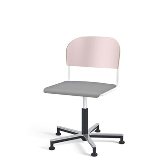 Matte FSC BX tuoli kaasujousella, liukutassut, aluristikko, iso istuin, valkoinen runko