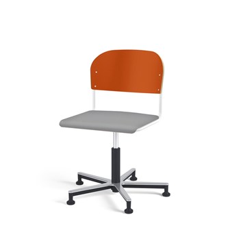 Matte FSC BX tuoli kaasujousella, liukutassut, aluristikko, iso istuin, valkoinen runko