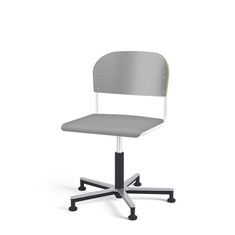 Matte FSC BX tuoli kaasujousella, liukutassut, aluristikko, iso istuin, valkoinen runko