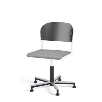 Matte FSC BX tuoli kaasujousella, liukutassut, aluristikko, iso istuin, valkoinen runko