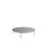 12:38 leikkipöytä akustik linoleum ø 120 cm, valkoinen runko