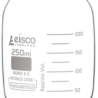 Reagenssipullo 250 ml, borosilikaatti, 10 kpl