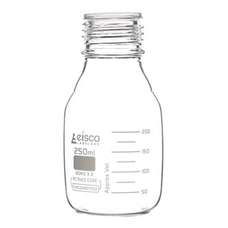 Reagenssipullo 250 ml, borosilikaatti, 10 kpl