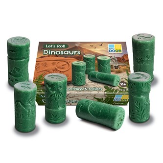 Kuviorullat, dinosaurukset, 6 kpl
