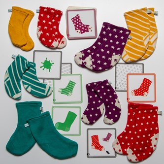 Lajittele sukat, 16 kpl