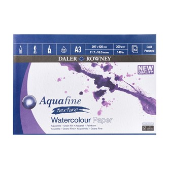 Akvarellilehtiö Daler-Rowney Aquafine A3, 300 g