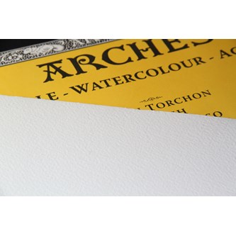 Akvarellipaperi Arches 56x76 cm, 185 g, 10 ark, karkea