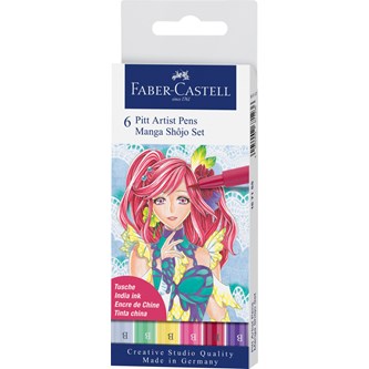 Mangakynä Faber-Castell, 6 väriä