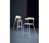 Jessy baarituoli BX, ik 65 cm, valkoinen jalusta