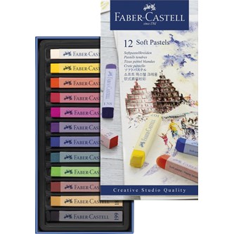 Kuivapastelliliitu Faber-Castell, 12 väriä