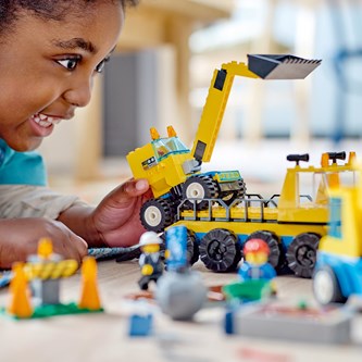 LEGO® City Rakennustyömaan ajoneuvot, nosturi ja purkupallo