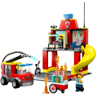 LEGO® City Paloasema ja paloauto