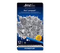 Piirustuskynäsarja Staedtler Mars Lumograph 8B-2H, 12 kpl