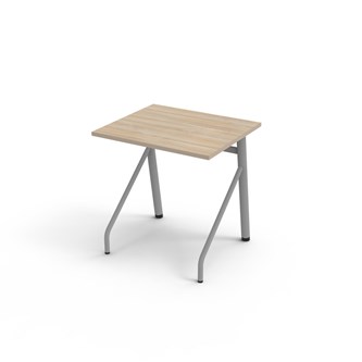 Altudo FSC pöytä HPL 70x60x72 cm, hopea jalusta