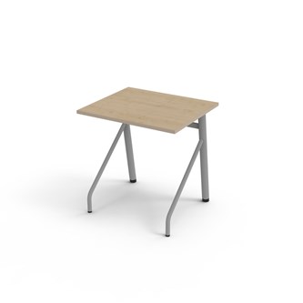 Altudo FSC pöytä HPL 70x60x72 cm, hopea jalusta