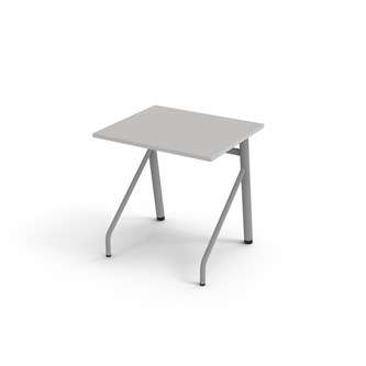 Altudo FSC pöytä HPL 70x60x72 cm, hopea jalusta