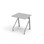 Altudo FSC pöytä HPL 70x60x72 cm, hopea jalusta