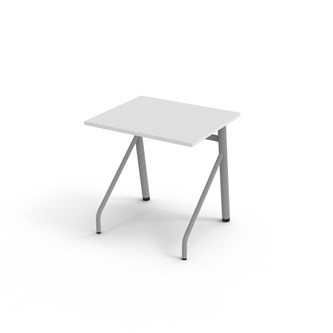 Altudo FSC pöytä HPL 70x60x72 cm, hopea jalusta