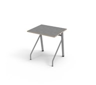 Altudo pöytä akustik linoleum 70x60x72 cm, hopea jalusta