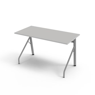 Altudo FSC pöytä HPL 120x60x72 cm, hopea jalusta