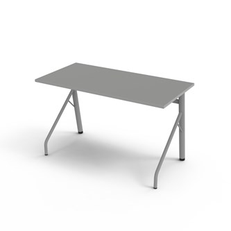 Altudo FSC pöytä HPL 120x60x72 cm, hopea jalusta
