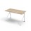 Altudo BX pöytä HPL 120x60x72 cm, valkoinen jalusta