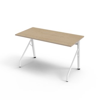 Altudo BX pöytä DL 120x60x72 cm, valkoinen jalusta