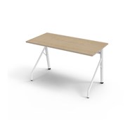 Altudo BX pöytä akustik laminaatti 120x60x72 cm, valkoinen jalusta