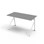 Altudo BX pöytä HPL 120x60x72 cm, valkoinen jalusta
