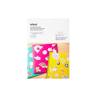 Cricut Tulostettava tarrapaperi A4, 8 kpl