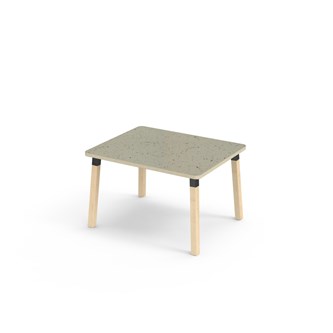 Helmi pöytä linoleum 100x80 cm musta holkki