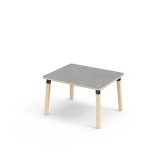 Helmi pöytä linoleum 100x80 cm musta holkki