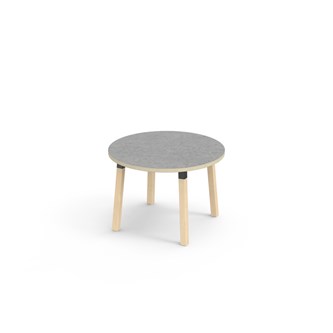 Helmi pöytä linoleum ø90 cm musta holkki