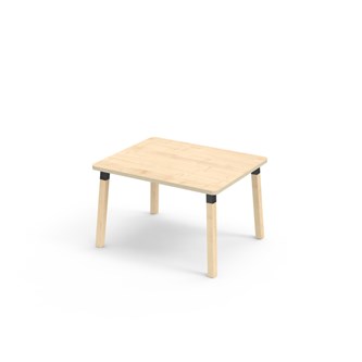 Helmi FSC pöytä HPL 100x80 cm musta holkki