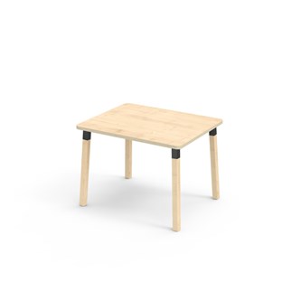Helmi FSC pöytä HPL 100x80 cm musta holkki