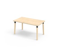 Helmi FSC pöytä HPL 140x80 cm musta holkki
