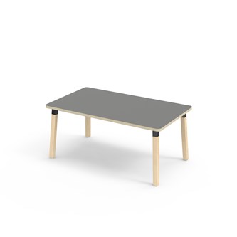 Helmi FSC pöytä HPL 140x80 cm musta holkki