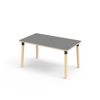 Helmi FSC pöytä HPL 140x80 cm musta holkki
