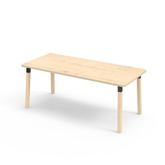 Helmi pöytä HPL 180x80 cm musta holkki