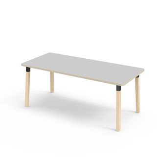 Helmi pöytä HPL 180x80 cm musta holkki