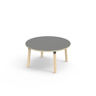 Helmi pöytä HPL ø120 cm musta holkki