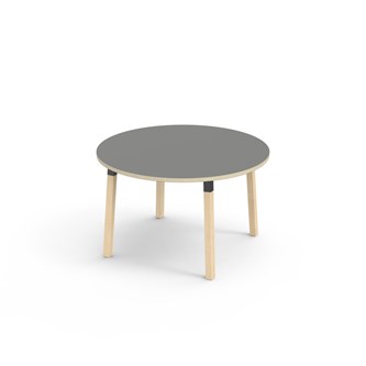 Helmi pöytä HPL ø120 cm musta holkki