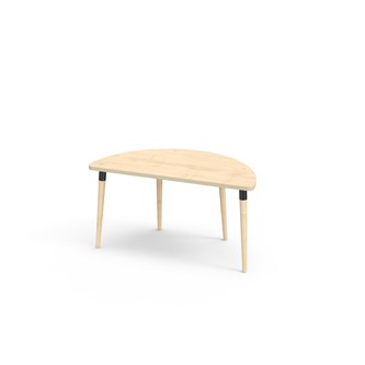 Myy FSC pöytä DL puolipyöreä 120-60 cm musta holkki