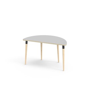 Myy FSC pöytä DL puolipyöreä 120-60 cm musta holkki