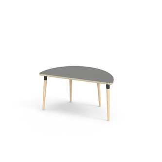 Myy FSC pöytä DL puolipyöreä 120-60 cm musta holkki