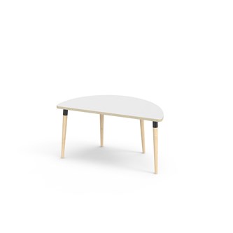 Myy FSC pöytä DL puolipyöreä 120-60 cm musta holkki